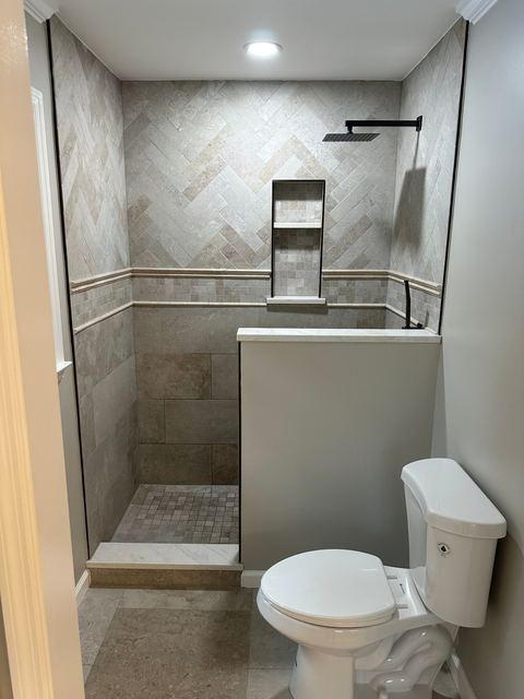 After: herringbone, mosaic band and niche