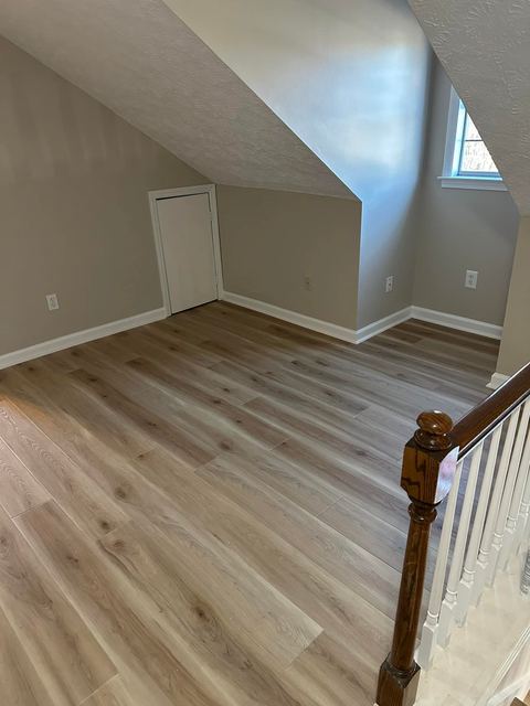 Vinyl plank in a bonus room